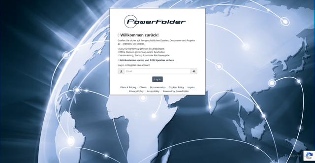 Security scan screenshot of https://my.powerfolder.com