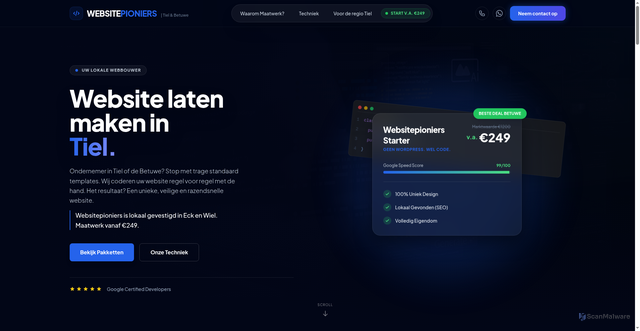 Security scan screenshot of https://websitelatenmaken-tiel.nl/