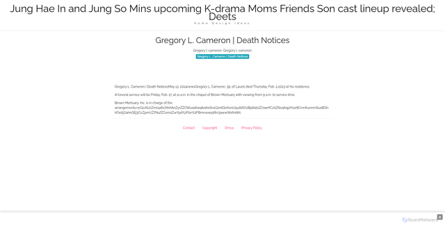 Security scan screenshot of https://corpheanhugo-aefuv90cq7.edgeone.app/15488-gregory-l-cameron-death-notices.html