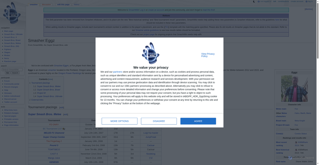 Security scan screenshot of https://www.ssbwiki.com/Smasher:Eggz