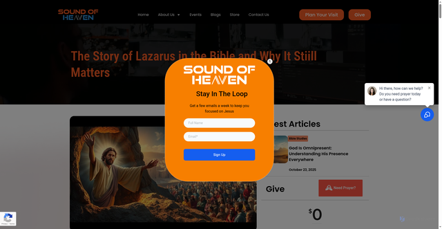 Security scan screenshot of https://soh.church/lazarus-in-the-bible/