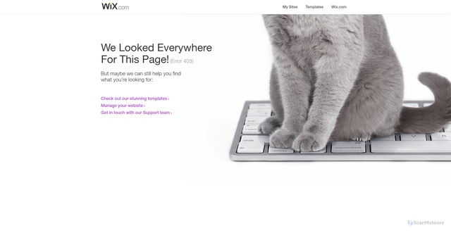 Security scan screenshot of https://panorama.wixapps.net/