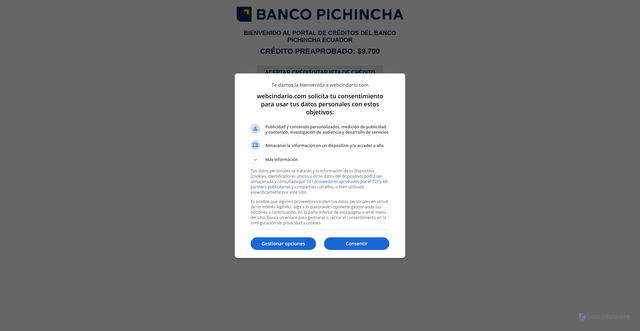 Security scan screenshot of https://evoluvionecuador.webcindario.com/