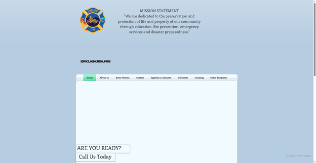 Security scan screenshot of https://www.srfd.us/