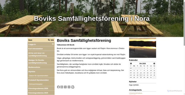 Security scan screenshot of https://boviks.se