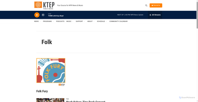 Security scan screenshot of https://www.ktep.org/folk