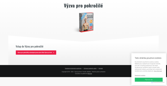 Security scan screenshot of https://www.vyzvapropokrocile.cz
