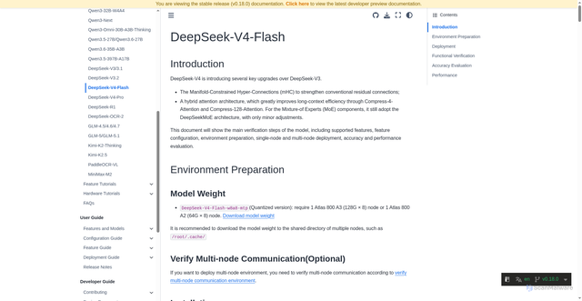 Security scan screenshot of https://docs.vllm.ai/projects/ascend/en/v0.18.0/tutorials/models/DeepSeek-V4-Flash.html