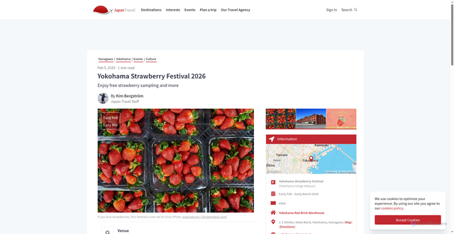 Security scan screenshot of https://en.japantravel.com/kanagawa/yokohama-strawberry-festival/61292