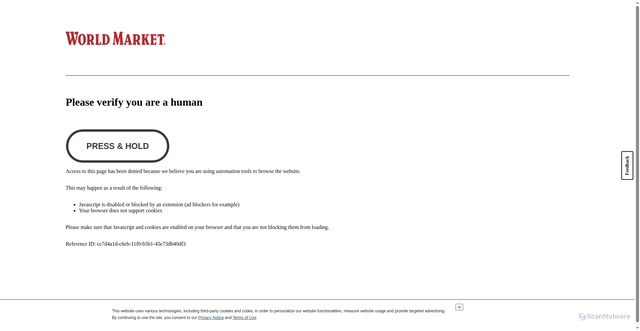 Security scan screenshot of https://www.worldmarket.com/?srsltid=AfmBOopFaijbLA8MHK5r6f9lLVbSX0BsLFeT1tPWgSpte0K8hZ3EJ0RA