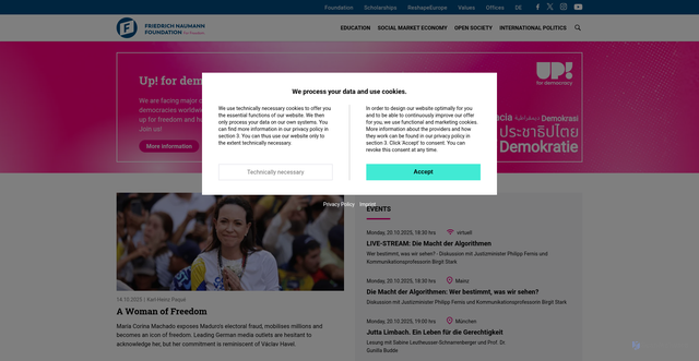 Security scan screenshot of https://www.freiheit.org/