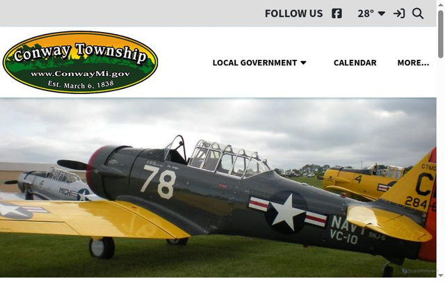 Security scan screenshot of https://www.conwaymi.gov/