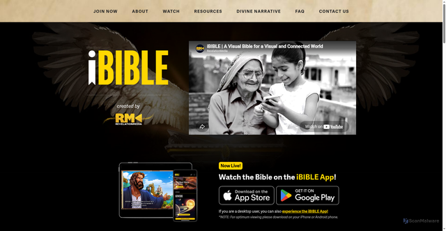 Security scan screenshot of https://www.i.bible/
