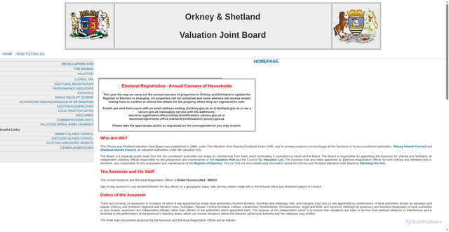 Security scan screenshot of http://www.orkney-shetland-vjb.co.uk/