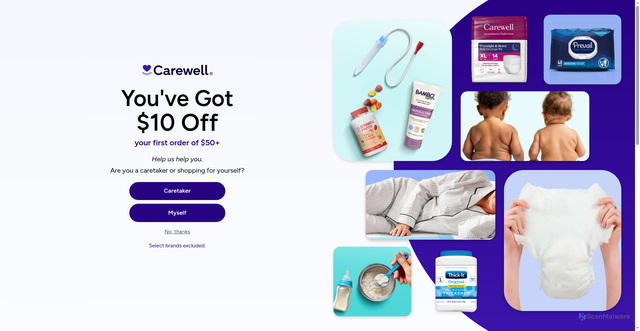 Security scan screenshot of https://www.carewell.com/brands/abbott/?srsltid=AU7gw4XAlVhuJo2WFUGZ1_v6KZRuq5aXlpCA24DBRCR_mAe2QG4DOyOd