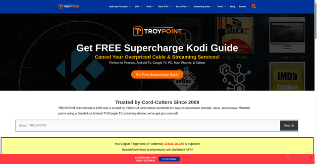 Security scan screenshot of https://troypoint.com