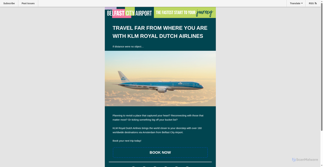 Security scan screenshot of https://mailchi.mp/bca/easyjet-five-years-flying-high-1189?e=a6a9329187