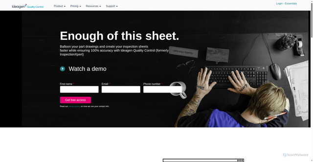 Security scan screenshot of https://inspectionxpert.com