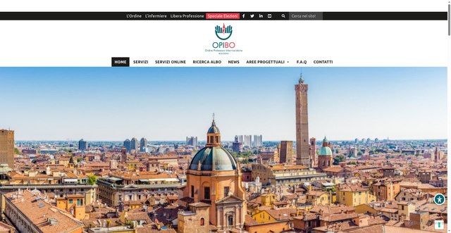 Security scan screenshot of https://www.ordineinfermieribologna.it/