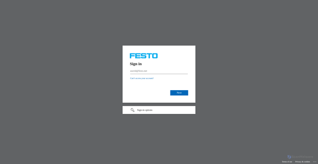 Security scan screenshot of https://wenet.festo.online