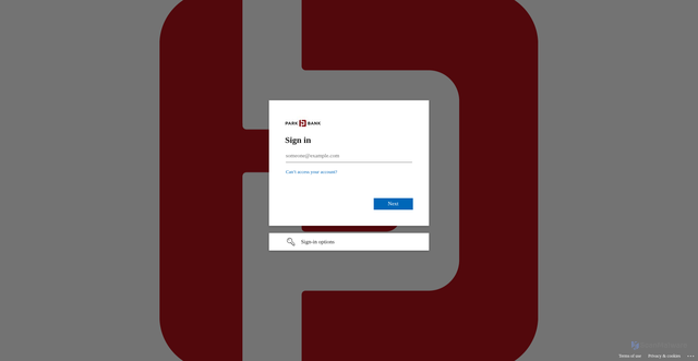 Security scan screenshot of https://parkbank.cloud.com