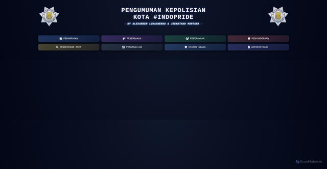 Security scan screenshot of https://pengumumanpolisi-ssnw1bdyou.edgeone.app/
