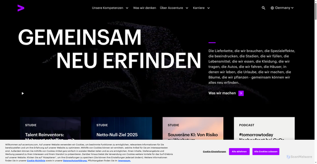 Security scan screenshot of https://www.accenture.com/