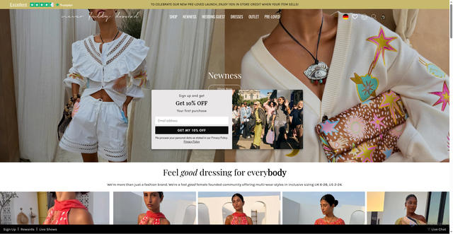 Security scan screenshot of https://www.neverfullydressed.com