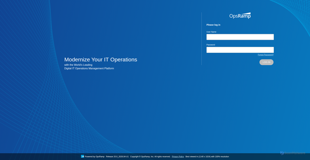 Security scan screenshot of https://allcovered.api.opsramp.com