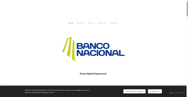 Security scan screenshot of https://formulario-firma-digital-empresarial.webnode.cr/