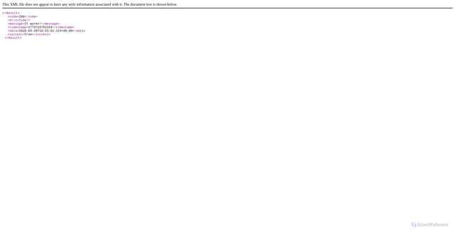 Security scan screenshot of https://paas.baiying.com.cn
