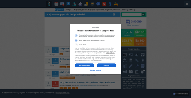 Security scan screenshot of https://forum.pasja-informatyki.pl