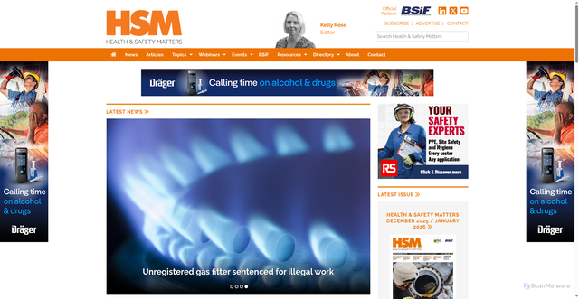 Security scan screenshot of https://hsmsearch.com