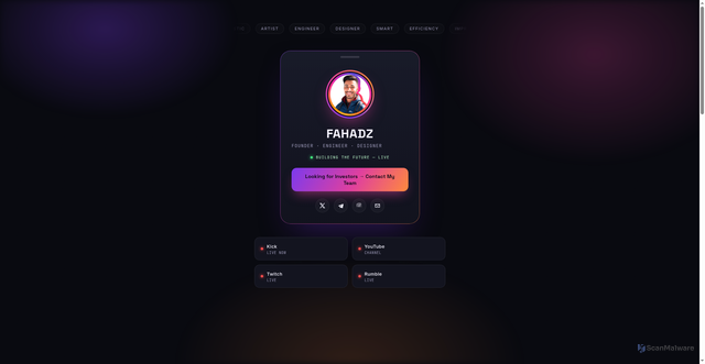 Security scan screenshot of https://fahadzco-dpkw4dmy6ajj.edgeone.dev/