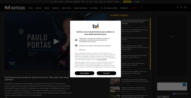 Security scan screenshot of https://tvi.iol.pt/noticias/video/paulo-portas-sobre-decisao-do-supremo-dos-eua-nao-pode-haver-bebes-apatridas/6a4ac1b10cf2d0ed34b87aaa