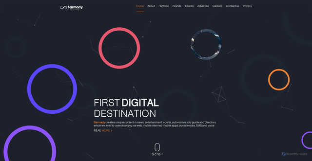 Security scan screenshot of https://www.sarmady.net