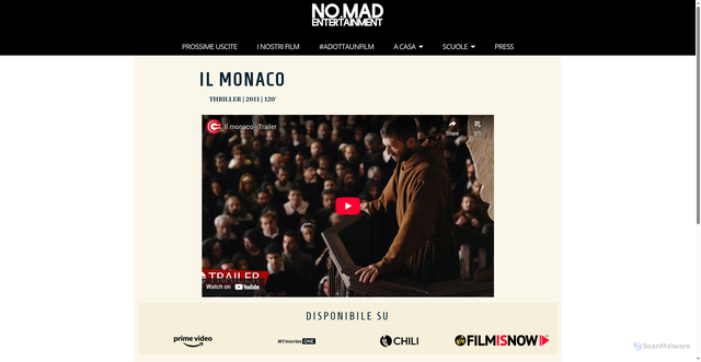 Security scan screenshot of https://www.no-madentertainment.eu/wp/grand-ciel/Il