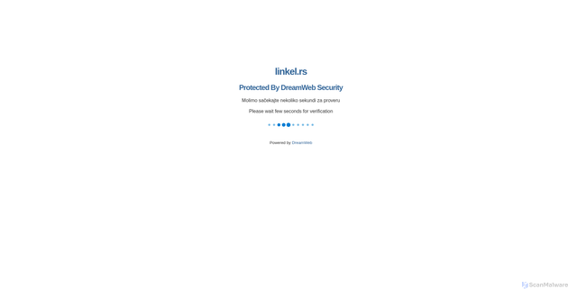 Security scan screenshot of https://linkel.rs