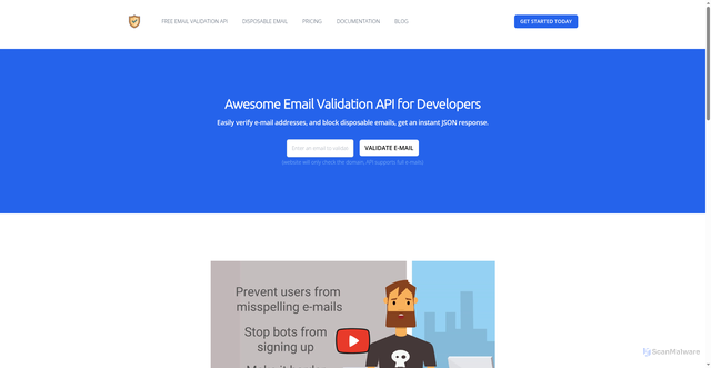 Security scan screenshot of https://check-mail.org