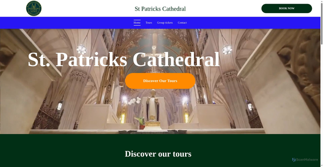 Security scan screenshot of https://www.stpatrickstour.com/