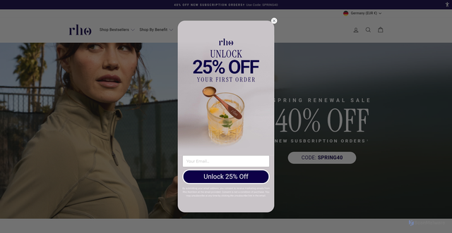 Security scan screenshot of https://rhonutrition.com