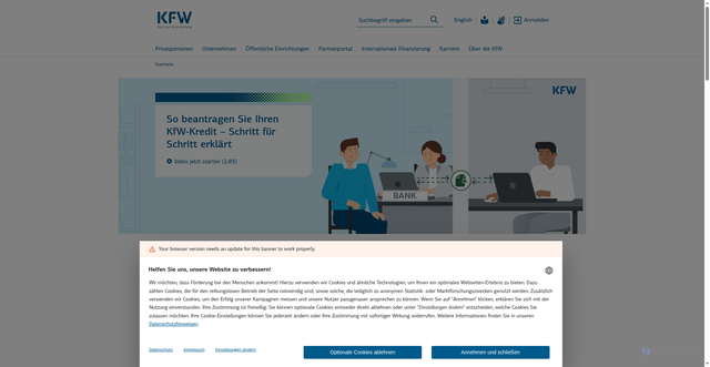 Security scan screenshot of http://www.kfw-foerderbank.de