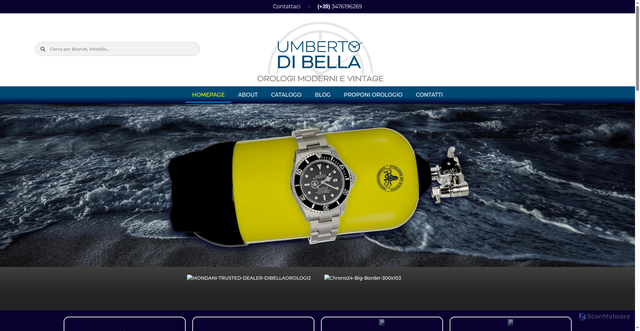 Security scan screenshot of https://www.dibellaorologi.it