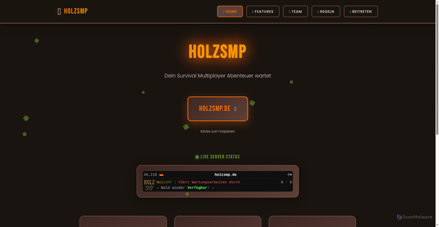 Security scan screenshot of https://holzsmp-9l1mdcdtcp.edgeone.app/