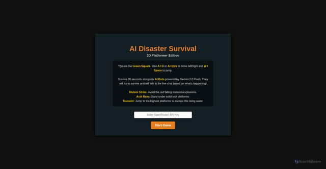 Security scan screenshot of https://naturaldisasterbot-8j1z81135r.edgeone.app/