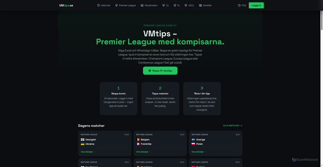 Security scan screenshot of https://vmtips.se