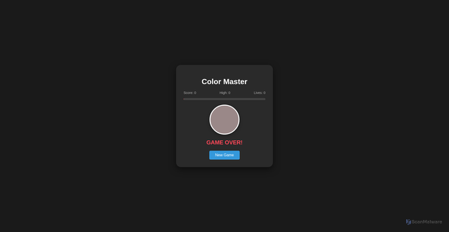 Security scan screenshot of https://colormaster-il3w5owdey.edgeone.app/