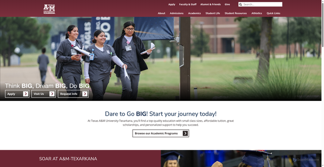 Security scan screenshot of https://tamut.edu/