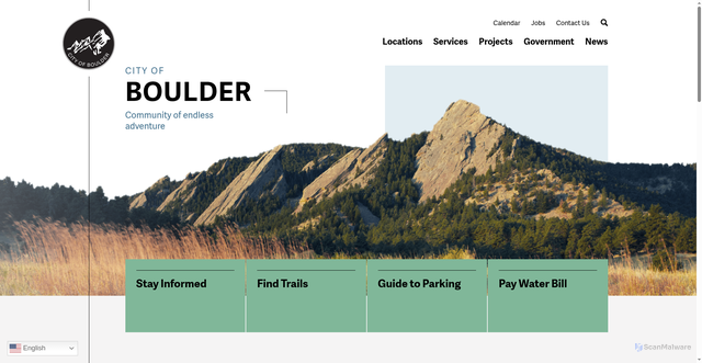 Security scan screenshot of https://bouldercolorado.gov/