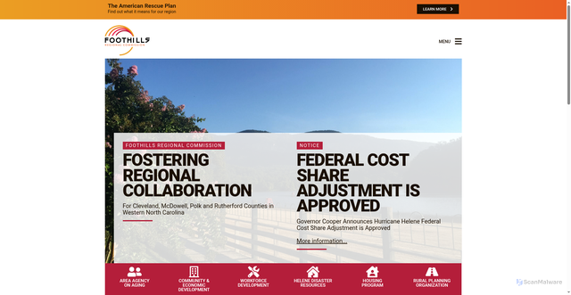 Security scan screenshot of https://frcnc.gov/
